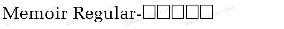 Memoir Regular字体转换